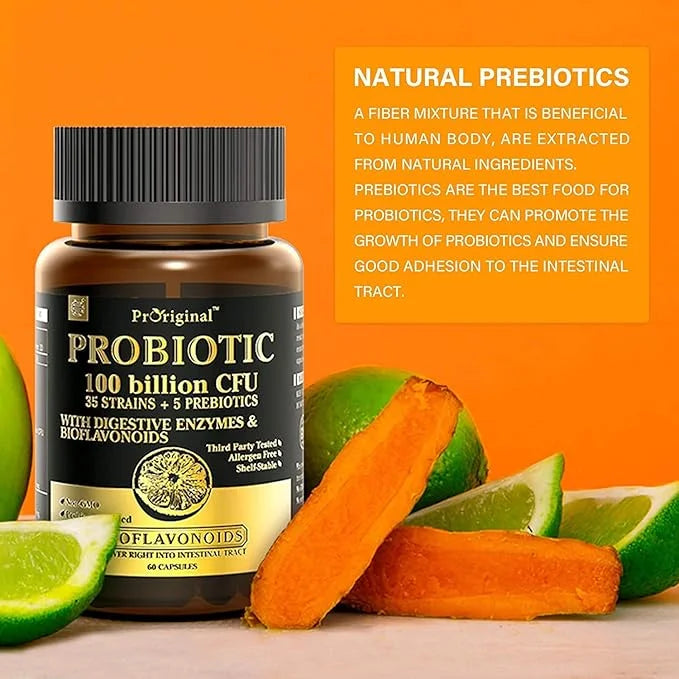 Probiotics with Prebiotics for Men and Women 35 Strains 100 Billion 120 Capsules