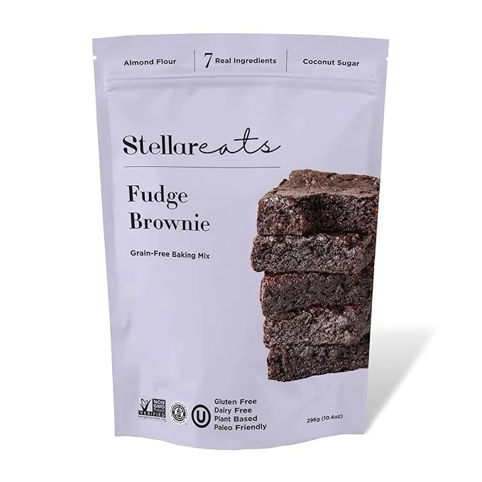 Stellar Eats Fudge Brownie Baking Mix, 10.4 oz, 1 Pack - Grain Free, Gluten Free, Dairy Free, Plant Based, Paleo Friendly ...
