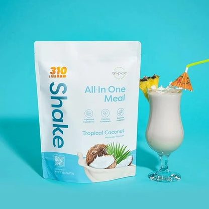 310 Nutrition Meal Replacement Shake - Fiber-Rich Vegan Superfood Blend - Low Carb, Keto & Paleo Friendly, Gluten-Free, 26...