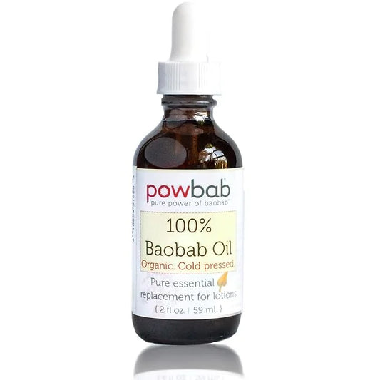 100% Baobab Oil Cold Pressed, Raw Organic Body Oil for Skin, Hair and Nail Repair. Pure Vitamin E Oil for Scars from Baoba...