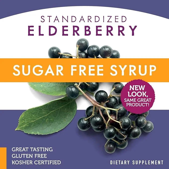 Nature's Way Sambucus Sugar-Free Elderberry Syrup, 4 Oz