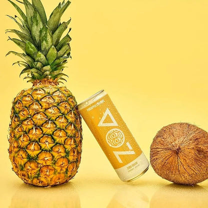 ZOA Zero Sugar Energy Drinks, Pineapple Coconut - Sugar Free with Electrolytes, Healthy Vitamin C, Amino Acids, Essential ...