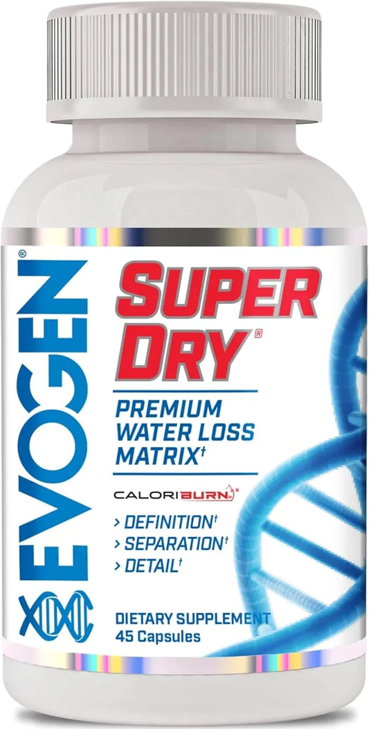 Evogen Super Dry - Premium Water Loss Matrix for Muscle Definition | Natural Diuretic Water Pills Supplement Supporting Wa...