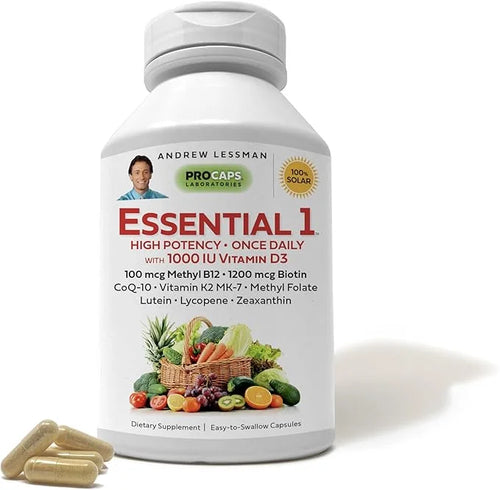 ANDREW LESSMAN Essential-1 Multivitamin 1000 IU D3 360 360 Small 100 mcg B12. CoQ10 CoQ10 Lutein
