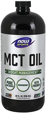 NOW Foods Sports Nutrition, MCT (Medium-chain triglycerides) Oil 14 g, Weight Management, Liquid, 32-Ounce - Product Image