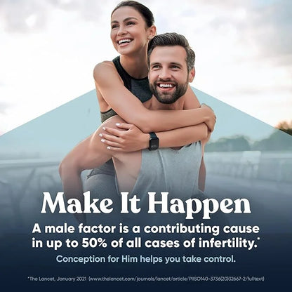Conception For Him – Fertility Supplements for Men, Male Fertility Support & Prenatal – Optimal Sperm Count, Motility Stre...