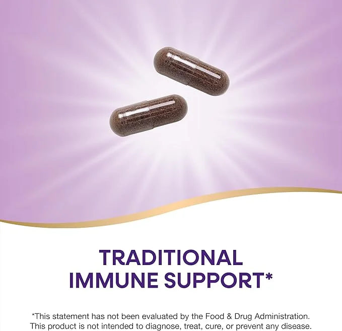 Nature's Way Black Elderberry Supplement, Traditional 100 Capsules