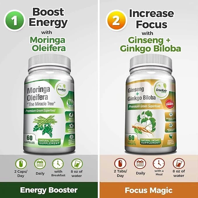 Focus an Energy Bundle Ginseng + (2 Bottles)