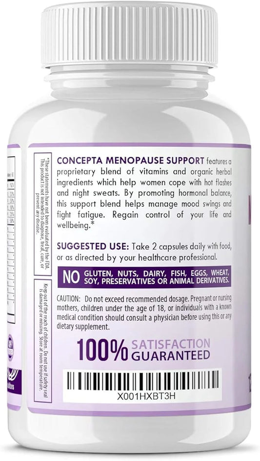 Menopause Relief Supplement Weight Management - Natural Support & Energy, Hormonal Balance, Reduce Hot Flashes Cold Sweats...