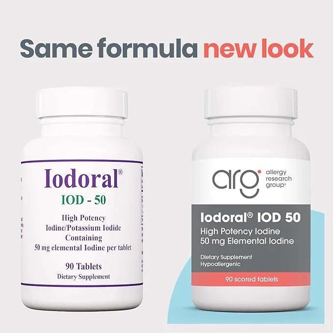 Optimox Iodoral 50 mg Supplement - Potassium Iodide Tablets, High Potency Iodine Tablets, Iodine Supplements for Thyroid S...