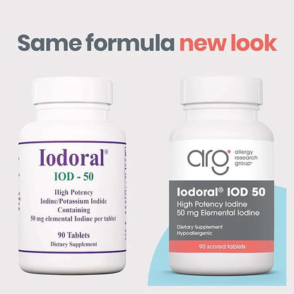 Optimox Iodoral 50 mg Supplement - Potassium Iodide Tablets, High Potency Iodine Tablets, Iodine Supplements for Thyroid S...