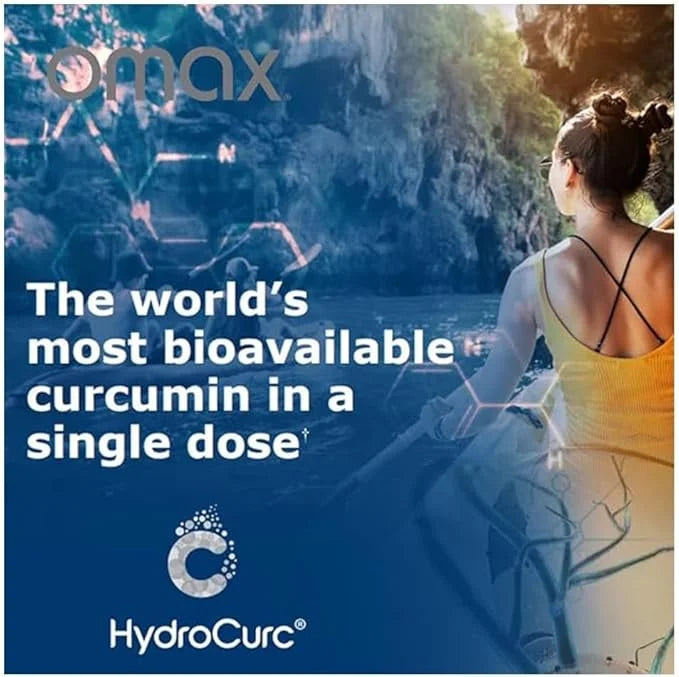 Omax3 2 Pack- HydroCurc Turmeric Curcumin Softgels, Highly Bioavailable MCT Oil Nanoparticle for Potency & Absorption, Joi...