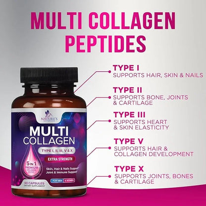 Collagen Peptides for Women & Men, 60 Capsules