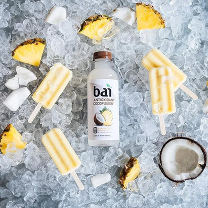 Bai Coconut Flavored Water Puna Coconut Pineapple, Antioxidant Infused, Coconut Pineapple Flavored Water Drink, 18 Fluid O...