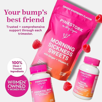 Pink Stork Prenatal Probiotics for Women B6 and 30 Capsules