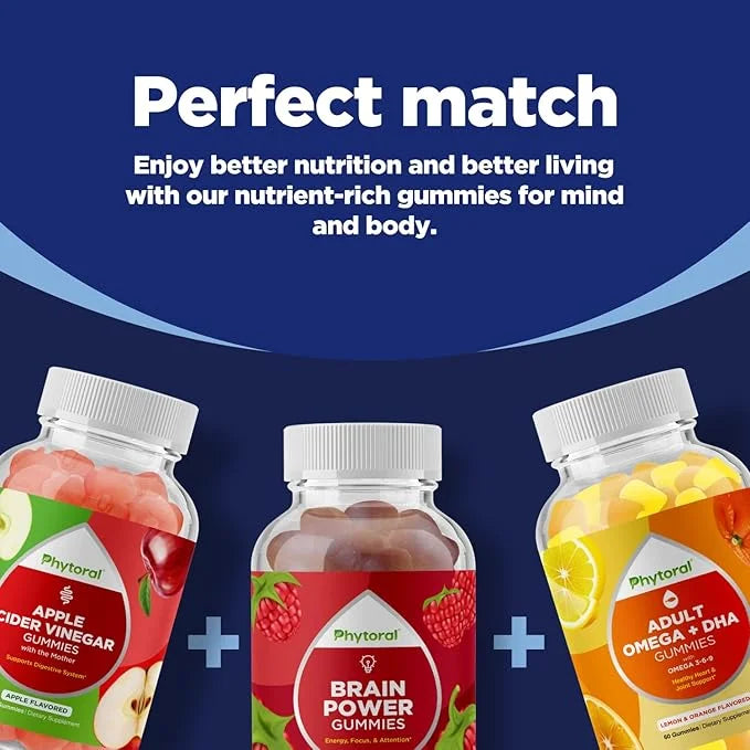 Natural Multivitamin for Men Gummies with Zinc B6 & B12 for