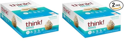 think! MINIS Protein Snack Bars, Gluten Free, Cupcake Batter, 15 Count (Pack of 2) - Product Image