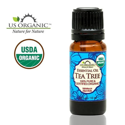 US Organic 100% Pure Tea Tree Essential Oil - USDA Certified Organic, Steam Distilled, Sourced from South Africa, Undilute...