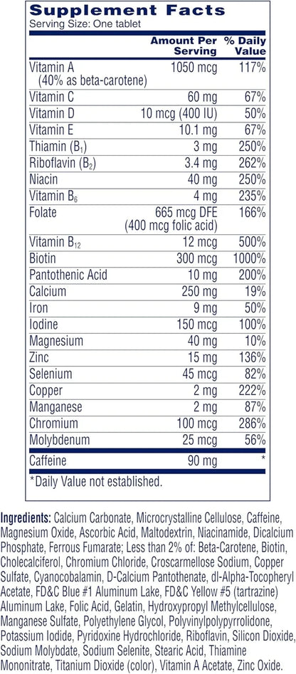 One A Day Energy Multivitamin B6, B12 B12 & 50 Tablets
