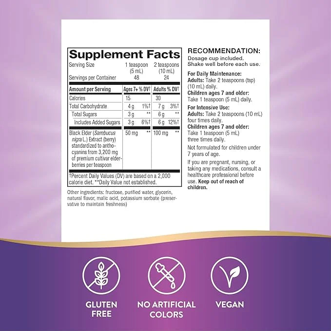 Nature’s Way Sambucus Elderberry Traditional Immune 8 Fl