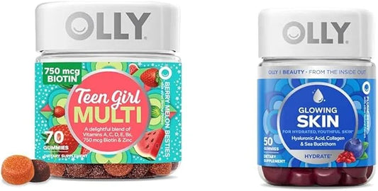 OLLY Teen Girl Multi Gummy and 70 Count 50 Count