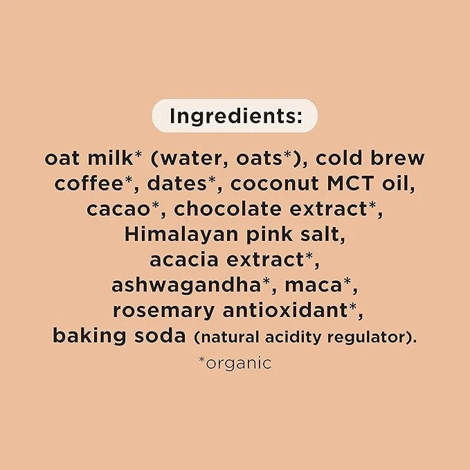 Pop & Bottle, Oat Milk Lattes - Cold Brew, Maca, Antioxidants, Ashwagandha, MCT Oil, Collagen, Organic, Diary Free, Gluten...