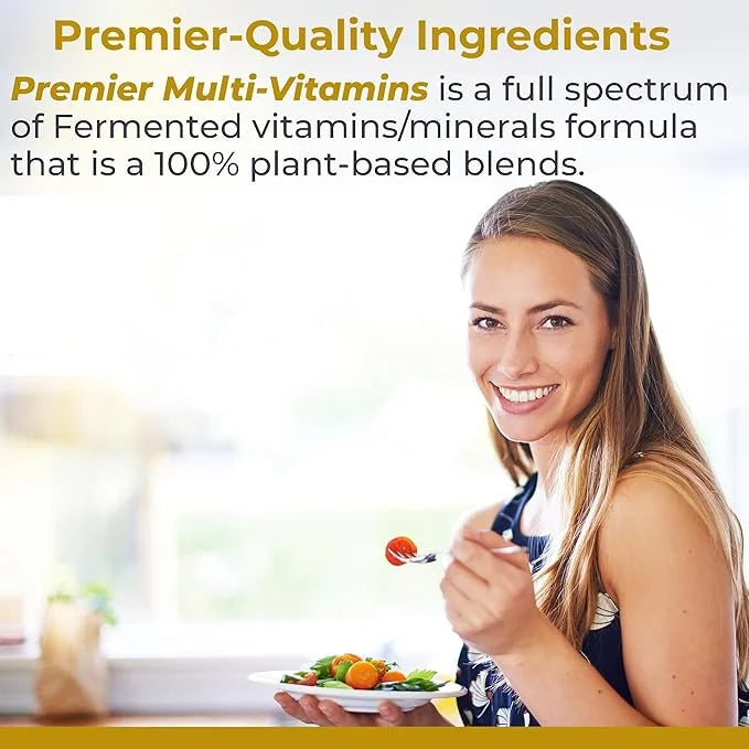 Premier Research Labs Multi-Vitamin: Immune, Brain & Heart Support | with Prebiotics and Postbiotics | Vegan Capsules for ...