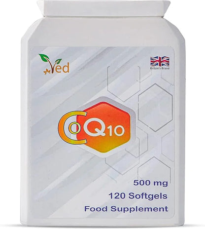 VED CoQ10 500mg Q10 | 500mg 120 120 Softgels| 4 Months