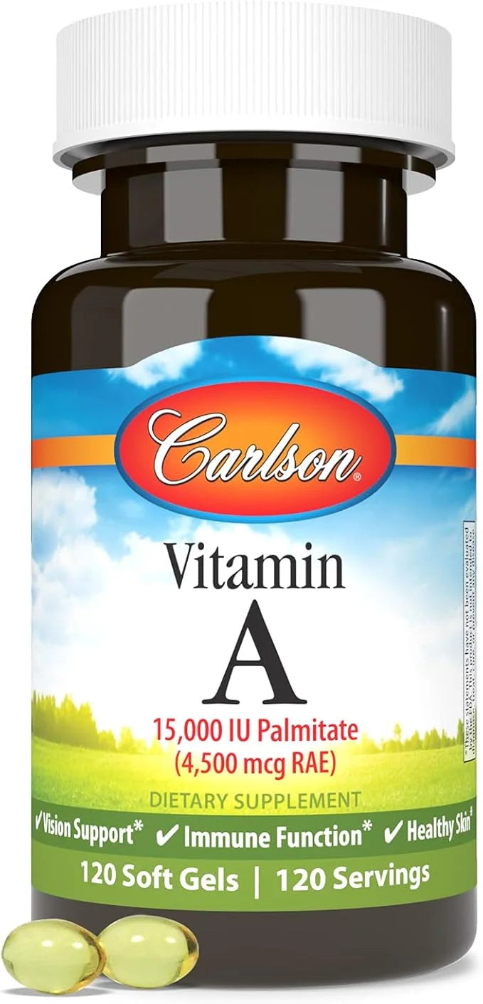 Carlson - Vitamin A, 15000 IU (4500 mcg 120 Softgels