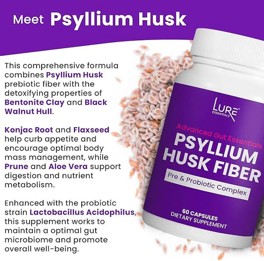 LURE Essentials Psyllium Husk Capsules