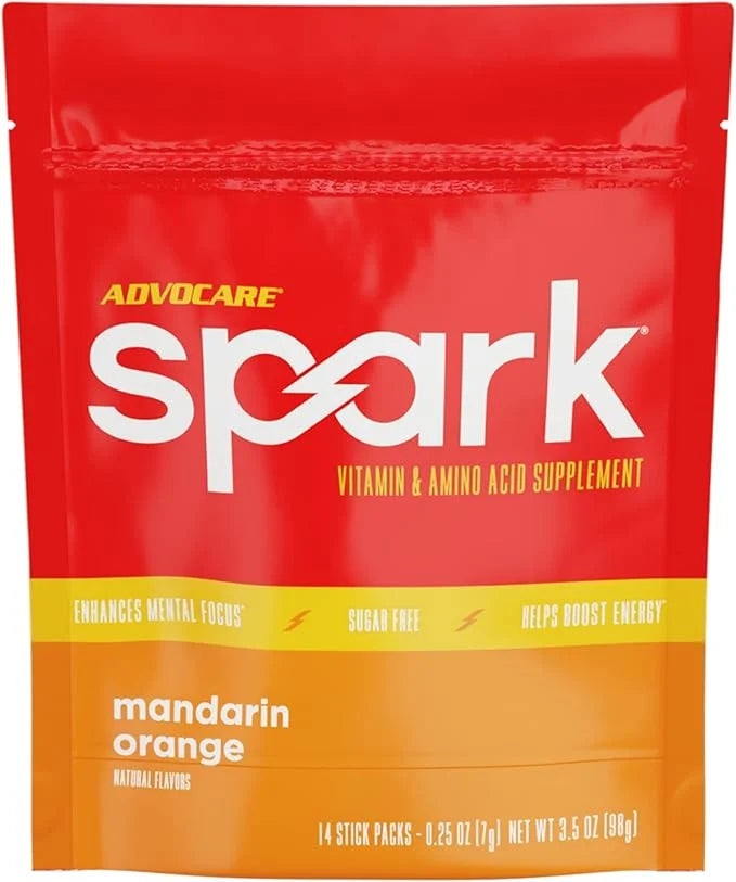 AdvoCare Spark Vitamin & Amino Acid Supplement - Focus & Energy Drink Powder Mix with Vitamin A, B-6, C & E - Also Include...
