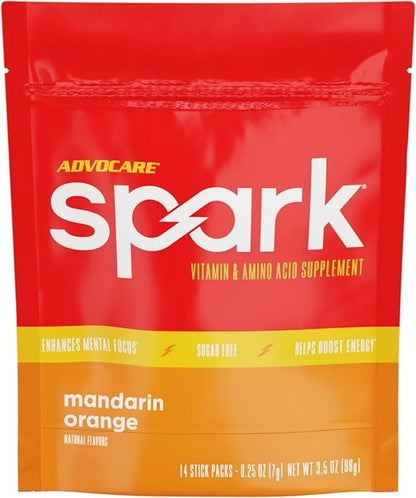 AdvoCare Spark Vitamin & Amino Acid Supplement - Focus & Energy Drink Powder Mix with Vitamin A, B-6, C & E - Also Include...