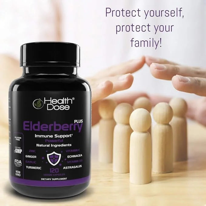 Elderberry Plus With Vitamin C, 120 Capsules 5.