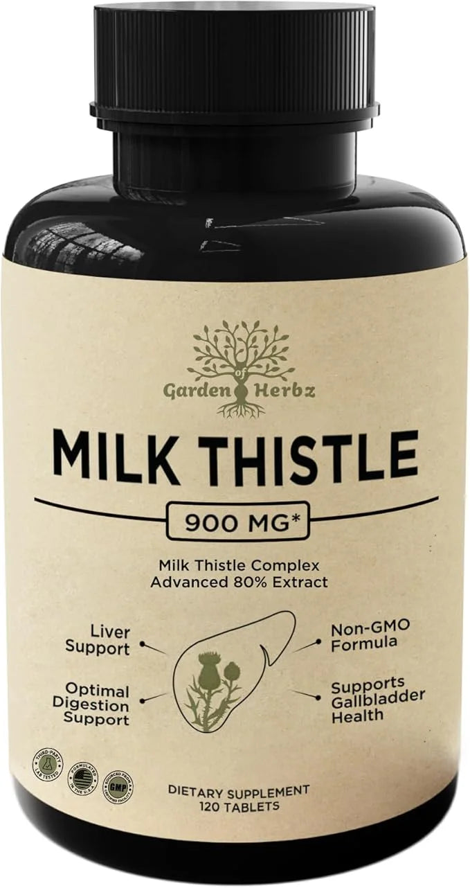 Premium Milk Thistle 900MG Liver & 120 Tablets