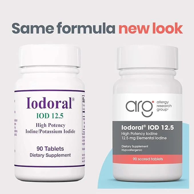 Optimox Iodoral 12.5mg Supplement – Iodine for Thyroid Support, Potassium Iodide Tablets, Lugol Solution, Daily Vitamins &...