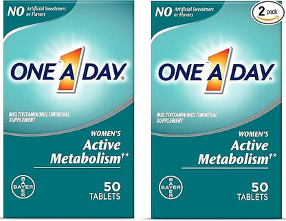 ONE A DAY Women’s Active Metabolism 50 Count 2)