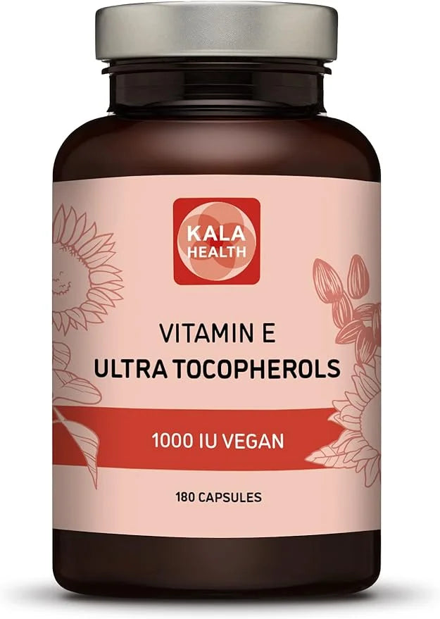 Kala Health Vitamin E 1000 IU 450mg Vitamin 4 Tocopherols