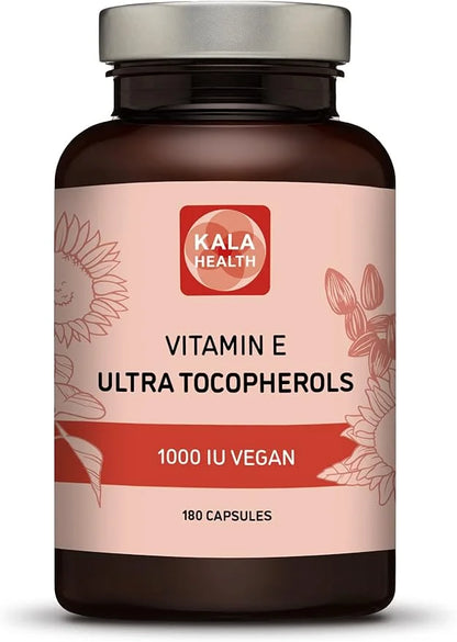 Kala Health Vitamin E 1000 IU 450mg Vitamin 4 Tocopherols