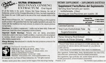 Prince of Peace Red Panax Ginseng 30 Vials
