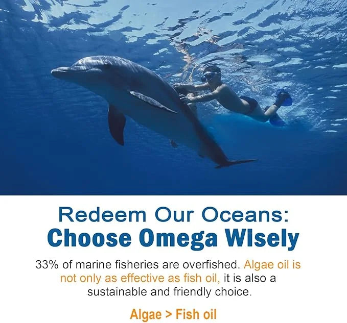 Vegan Omega3 Gummies 1280mg + Vitamin D3 K2, Sugar Free Omega 3 Fish Oil Alternative w/EPA 600mg & DHA 400mg & MCT Oil, No...