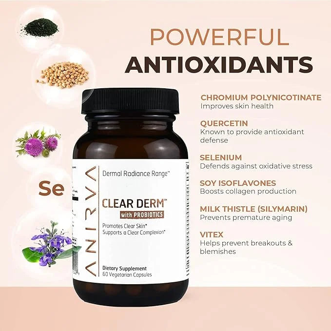 Clear Skin Supplement with Zinc for Adults, Formulated To Battle Hormonal Acne, Zinc Pills for Acne, Rosacea Skin Suppleme...