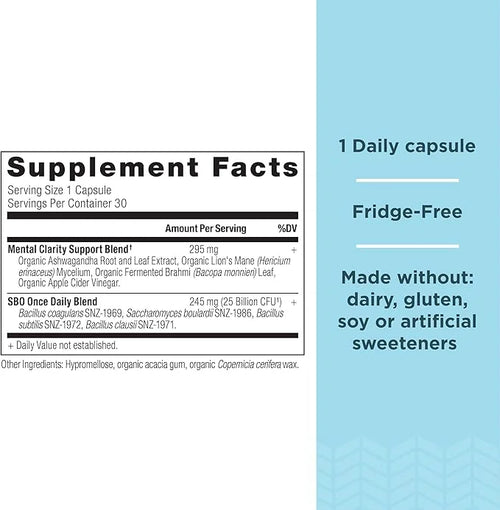 Probiotics for Mental Clarity by Ancient 30Ct, Helps 25 Billion