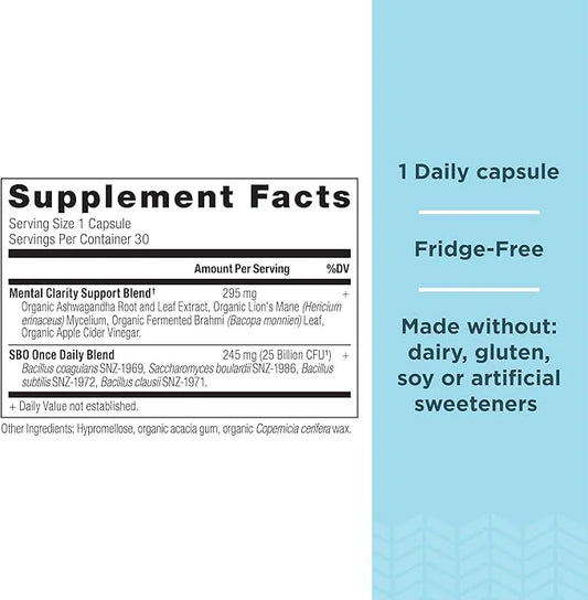 Probiotics for Mental Clarity by Ancient 30Ct, Helps 25 Billion