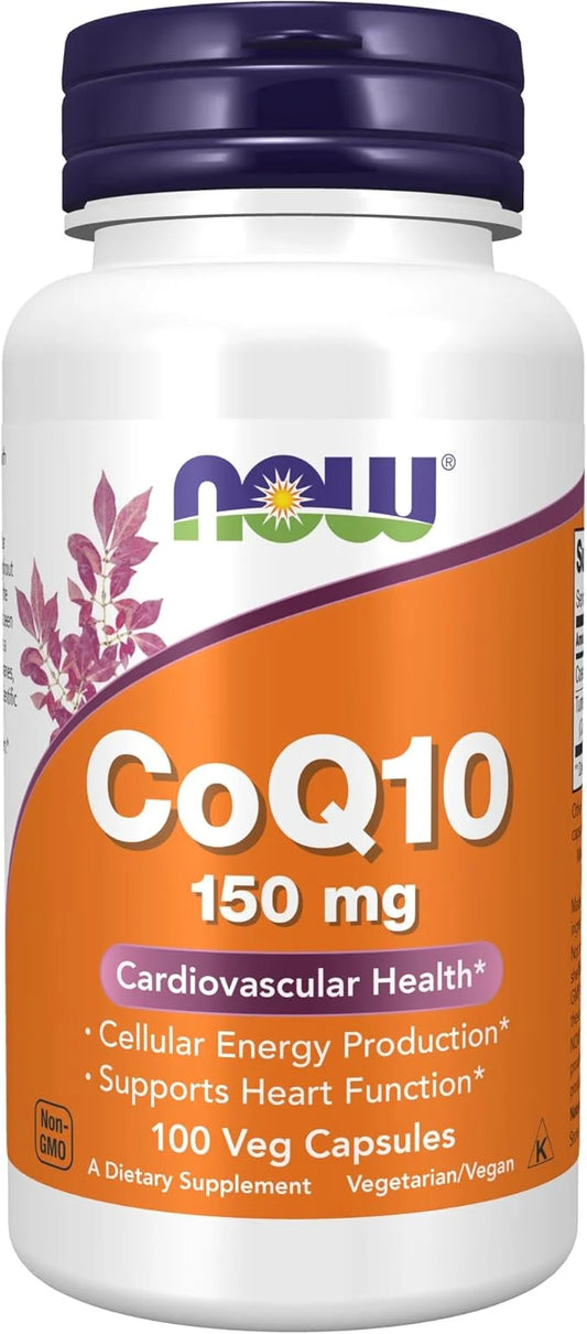 NOW Supplements, CoQ10 150 mg, Pharmaceutical 100 Veg