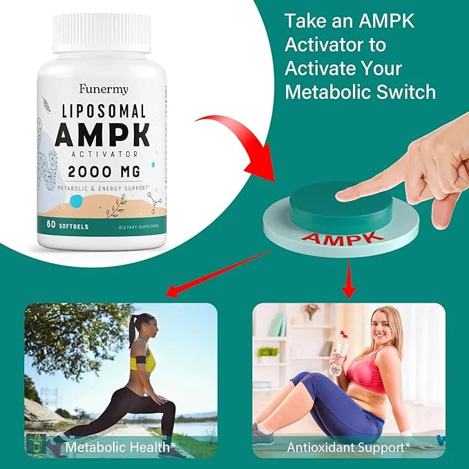 Liposomal AMPK Activator 2000 mg 6-in-1 AMPK 180 Softgels