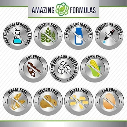 Amazing Formulas Hyaluronic Acid 100 Mg Capsules Supplement | Non-GMO | Gluten Free | Made in USA (1 Pack, 120 Count) - Pr...