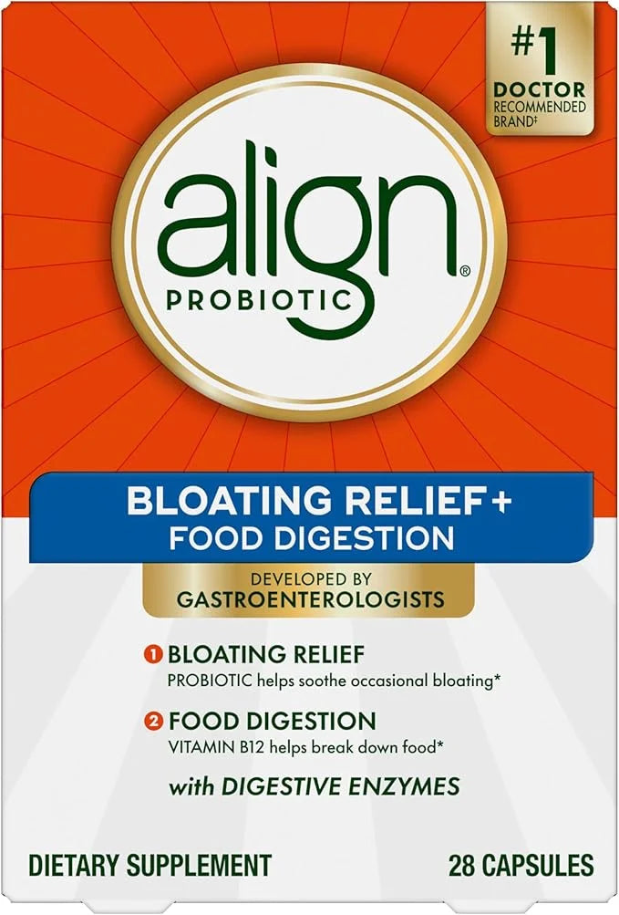 Align Probiotic Bloating Relief + Food 28 Capsules