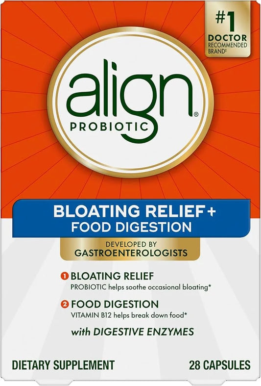 Align Probiotic Bloating Relief + Food 28 Capsules