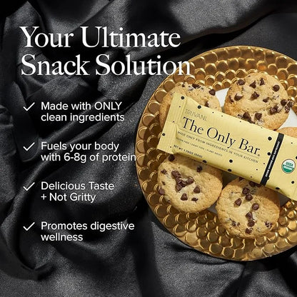 Truvani Plant Based Snack Bars | Chocolate Chip Banana Bread 12 Pack | 5g Protein | USDA Organic and Vegan | The Only Bar ...