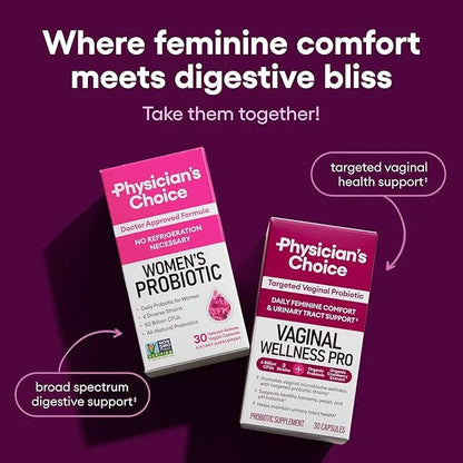 Physician's CHOICE Vaginal Probiotics for Women 6B CFU 45 CT